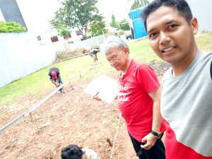Pembuatan rumah di puspita loka
